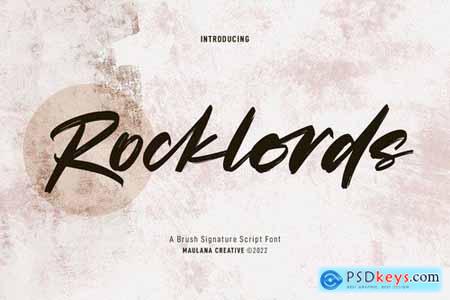 Rocklords Brush Font