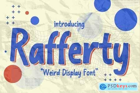 Rafferty - Weird Display Font