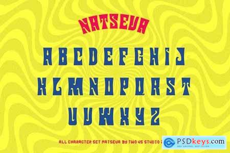 Natseva - Unique Typeface Font