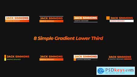 Simple Gradient Lower Thirds 36360773