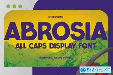 ABROSIA - All Caps Display Font