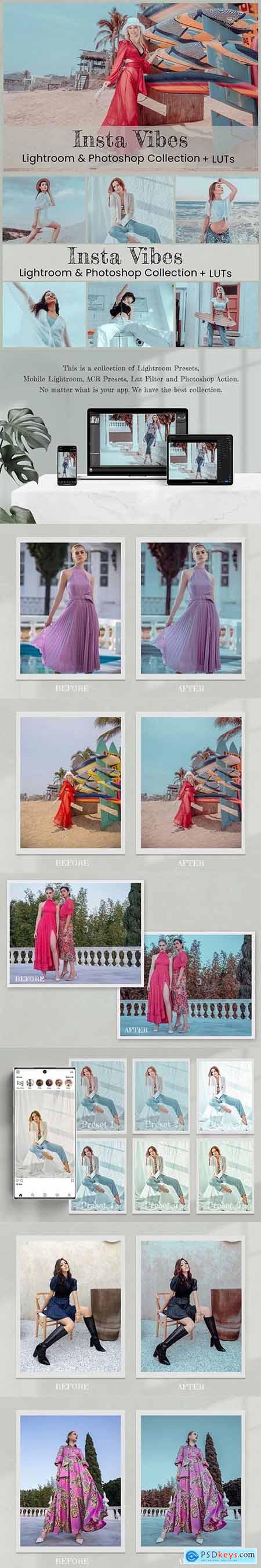 Insta Vibes Photoshop Actions LUTs 7010312