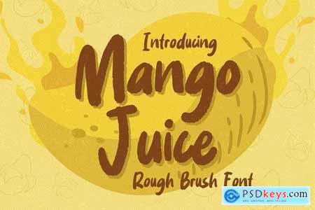 Mango Juice - Rough Brush Font
