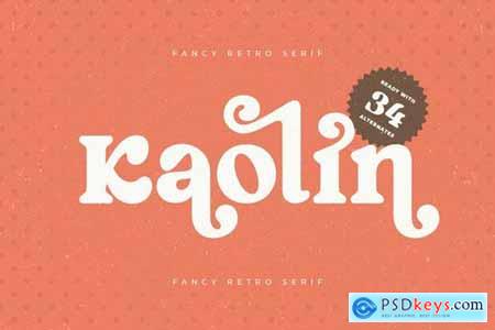 Kaolin - Fancy Retro Serif