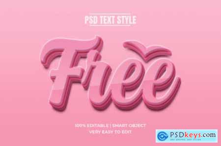 Editable 3D Text Style Effect Bundle PSD