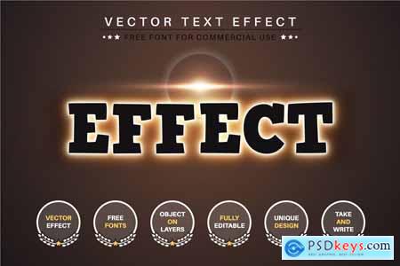 Sunset - Editable Text Effect, Font Style 8PYMQGT