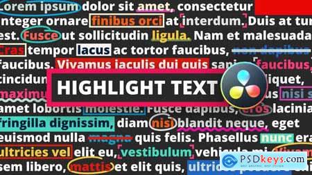 Highlight Text DaVinci Resolve 36238004