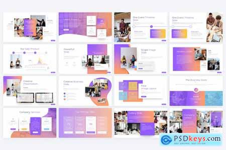 Coroad Business PowerPoint Template FRR8TDH