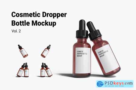Cosmetic Dropper Bottle Mockup Vol.1 42BNW7G