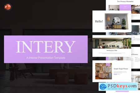 Intery Interior PowerPoint Template K4TUNR2