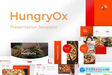 Hungryox Food PowerPoint Template HTN9BWU
