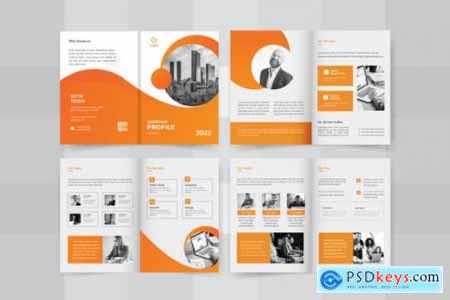 08 Pages Company Brochure Design