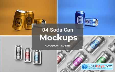 04 Soda Can Packaging Mockups