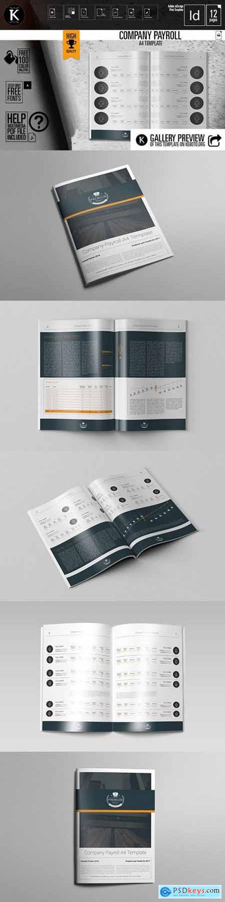 Company Payroll A4 Template