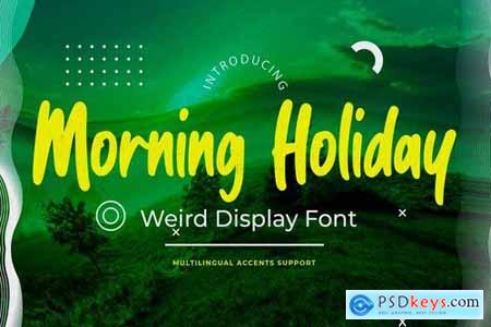 Morning Holiday - Weird Display Font