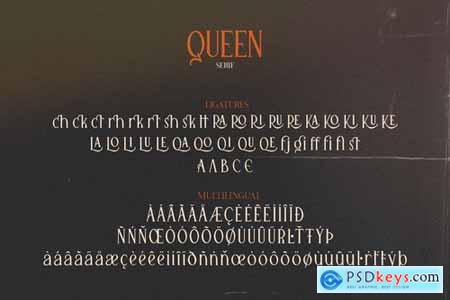 Queen Serif Font