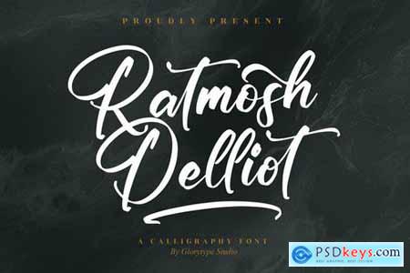 Ratmosh Delliot Calligraphy Font