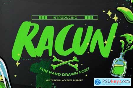 RACUN - Fun Hand Drawn Font
