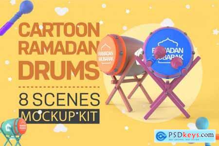 Cartoon Ramadan Drums Kit 7019906
