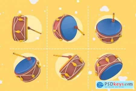 Cartoon Ramadan Drum Kit 7020997