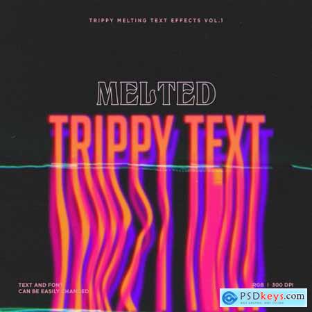 Trippy Melting Text Effects Vol.1 6434878