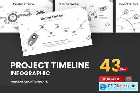 Project Timeline Doodle PowerPoint Template FGUWWUP
