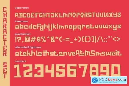The Distriction - Unique Display Font