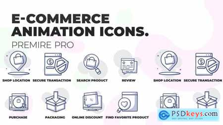 E-Commerce & Shopping Animation Icons (MOGRT) 36441007