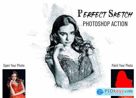 Perfect Sketch Photoshop Action 7037477