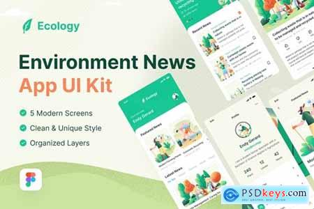 Ecology Environment News Mobile App UI Kit