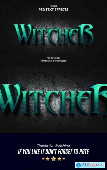 Witcher 3d text effect 34764863