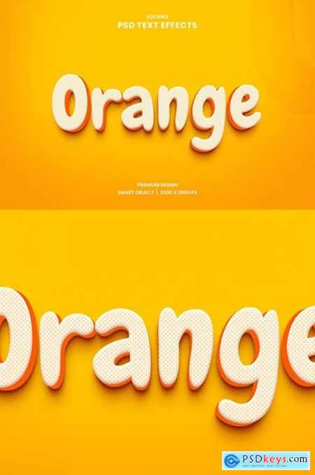 Orange Text Effect Style 33227067