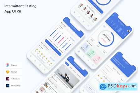Intermittent Fasting App UI Kit 3E2BDW2