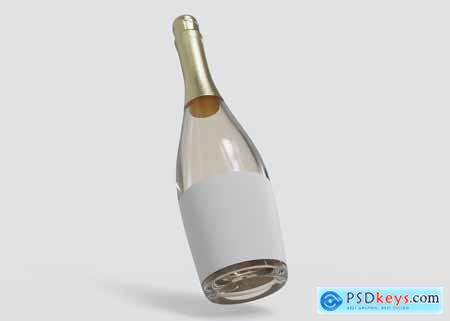 Champagne Bottle Mockup LZX9HNG