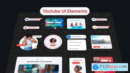 Youtube Video UI Elements 36424682