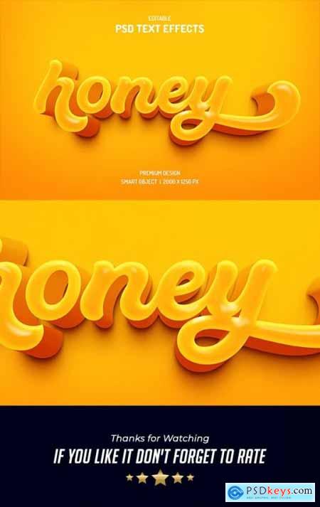 Honey text effect style 35255915