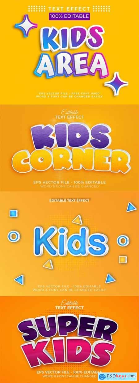 Text Effect Kids Style Theme for Illustrator 35374783