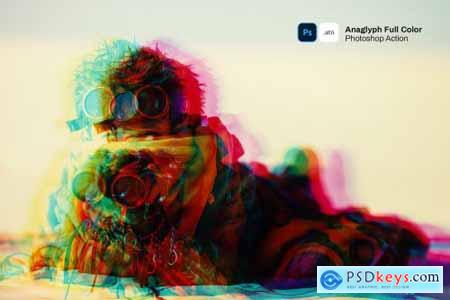 Anaglyph full color Photoshop Action
