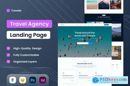 Travel Agency Landing Page - UI Design LUGCX95