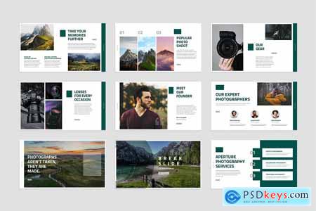 Photography Portfolio Powerpoint, Keynote and Google Slides Template