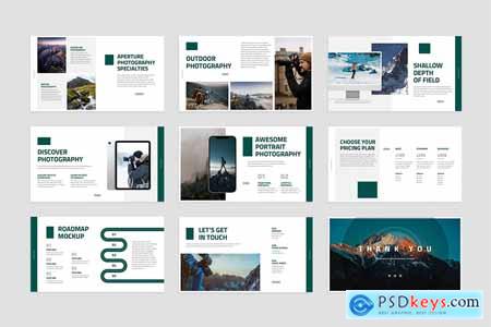 Photography Portfolio Powerpoint, Keynote and Google Slides Template