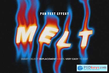 Liquid melt psd text effect