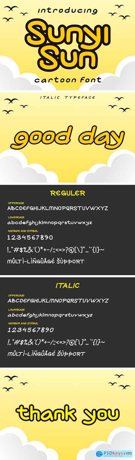 Sunyi Sun Display Font