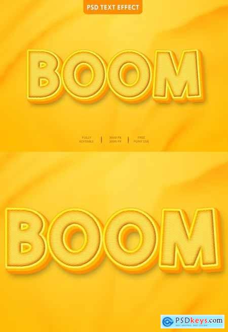 Boom 3D Text Effect Style 34778302