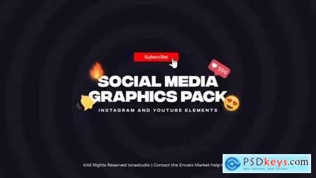 Instagram & Youtube Elements Social Media Pack 36557218