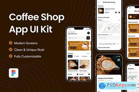 Coffee Shop - Mobile App UI Kit