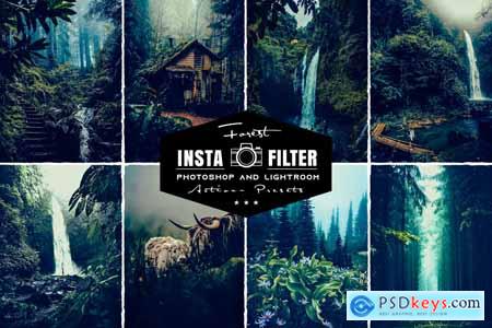 Forest Photoshop Actions & Lightroom Presets YZMZXWS