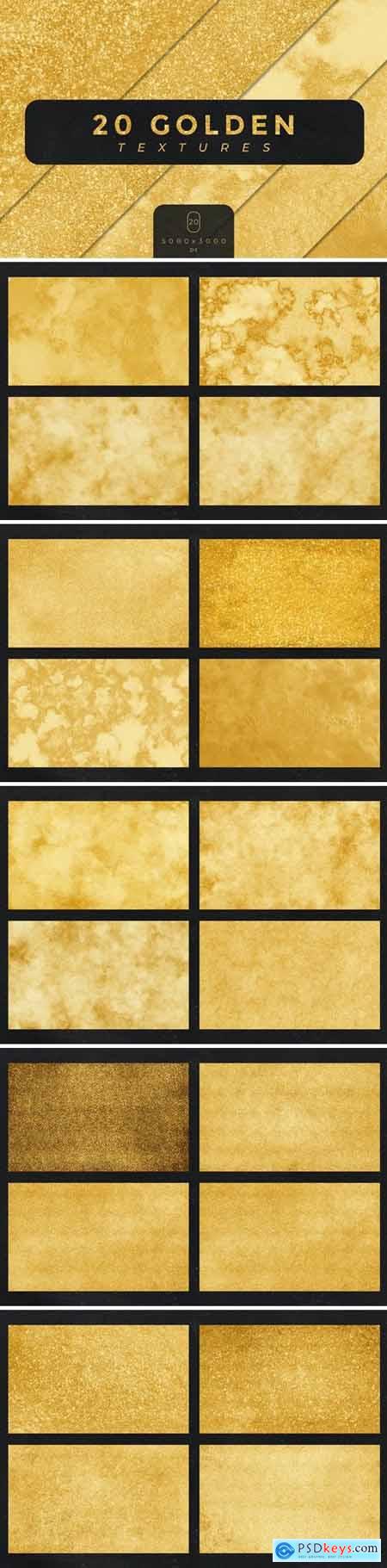 20 Golden Textures