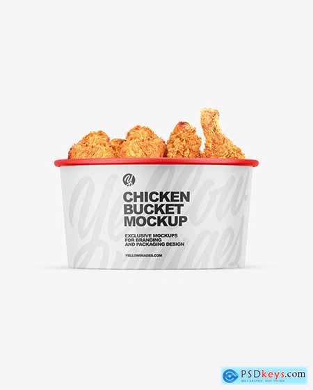 Matte Bucket W- Chicken Mockup 97285