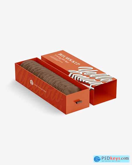 Chocolate Cookie Box Mockup 97513